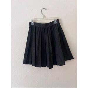 Zara black pleated mini skirt Girl size 13-14